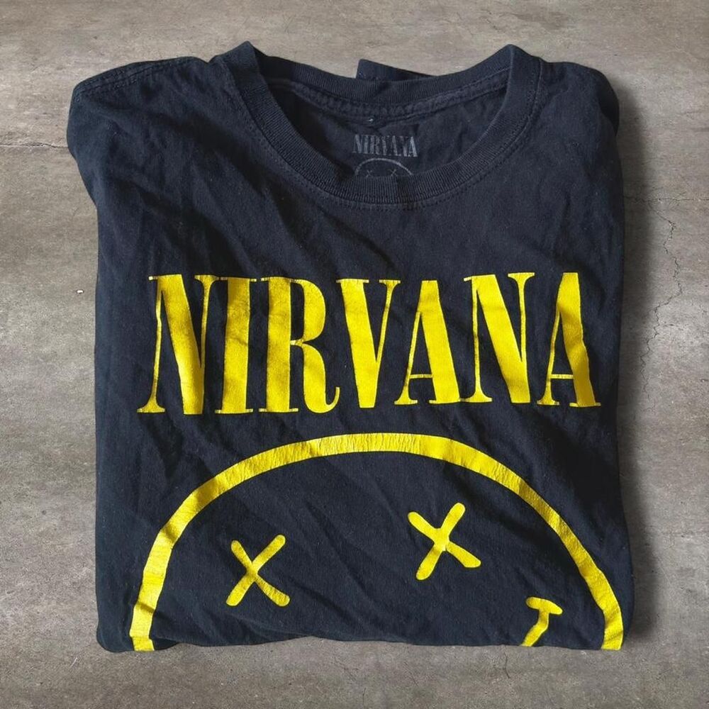 Unbranded Men's Black and Navy T-shirt